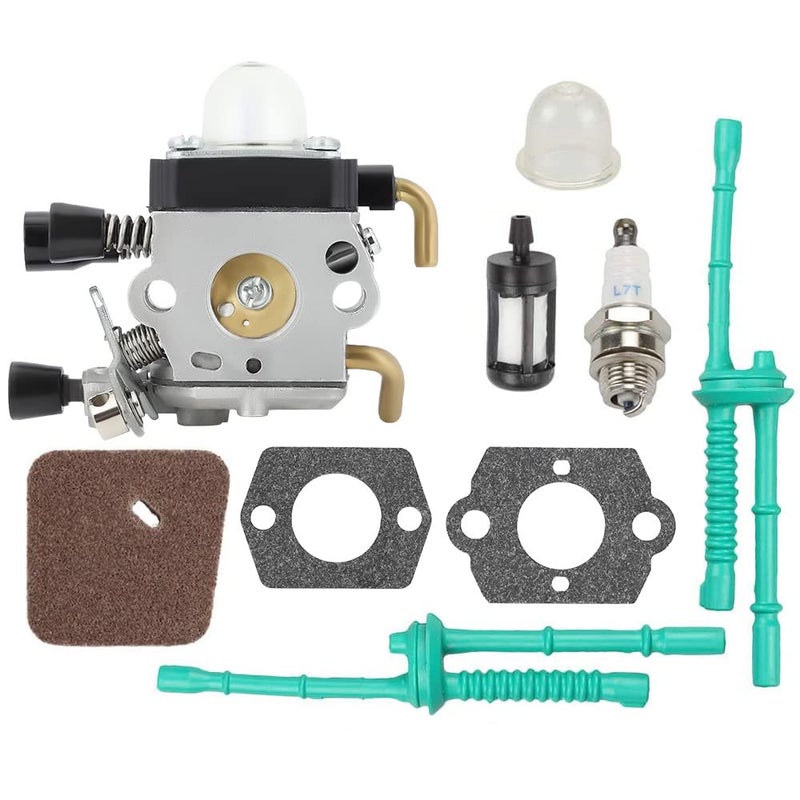 Wellsking FS38 FS55 Carburetor for STIHL FS55R FS45 FS46 FS55RC HS45 KM55R FC55 FS45C HL45 FS46C KM55 FS55C FS55T FS45L String Trimmer Weed Eater Repalce C1Q-S97 - Image 1